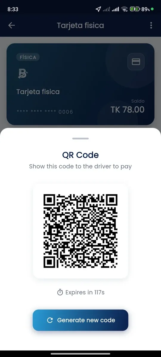 App: pago con QR